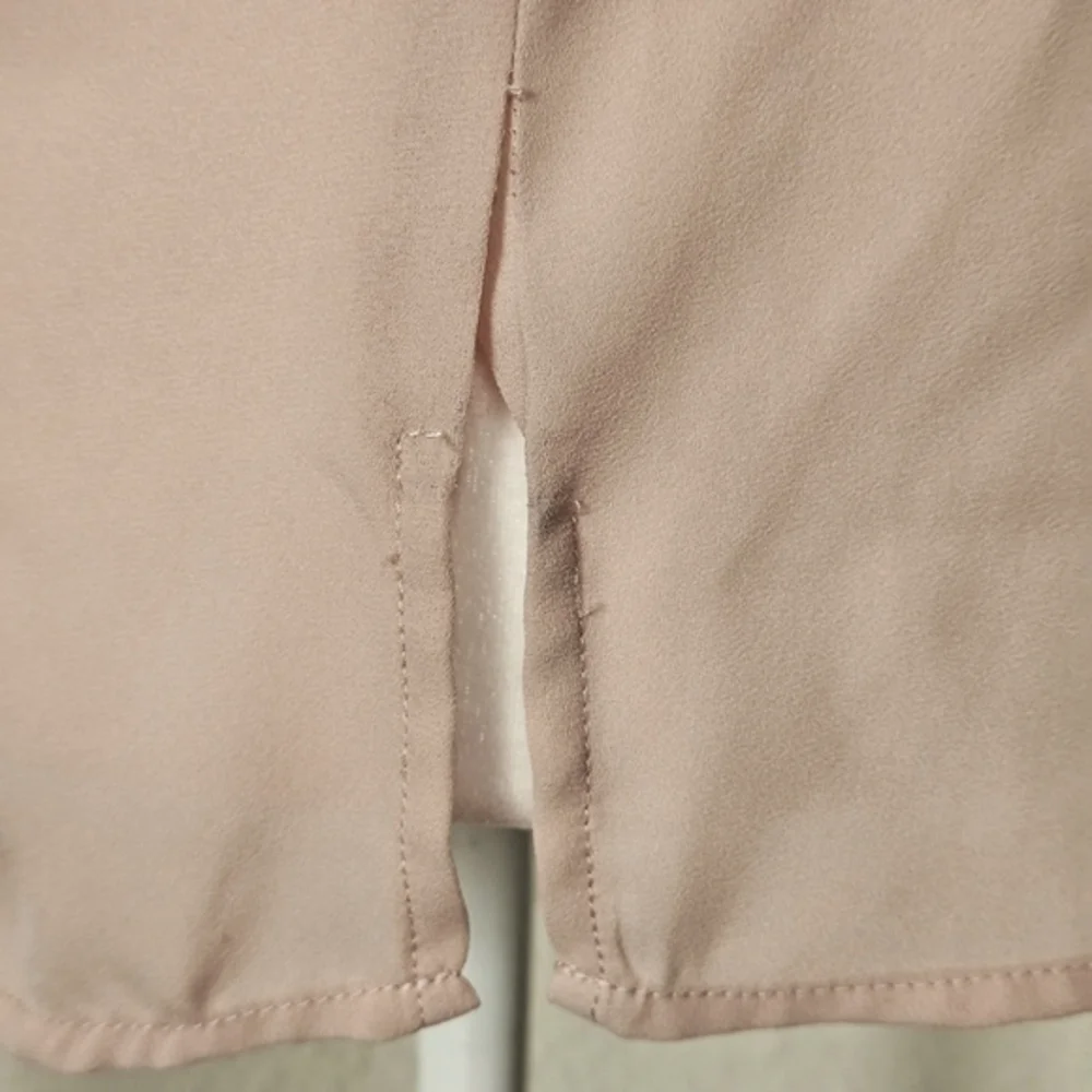 Forever 21 Beige Short Sleeve Blouse - Small - Picture 6 of 7